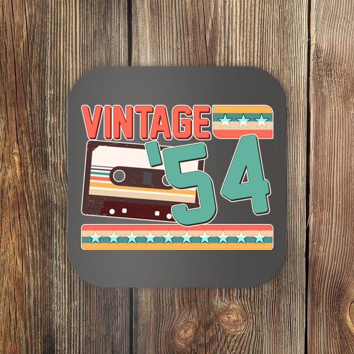 Vintage 1954 70th Birthday Cassette Tape Coaster