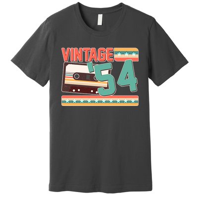 Vintage 1954 70th Birthday Cassette Tape Premium T-Shirt