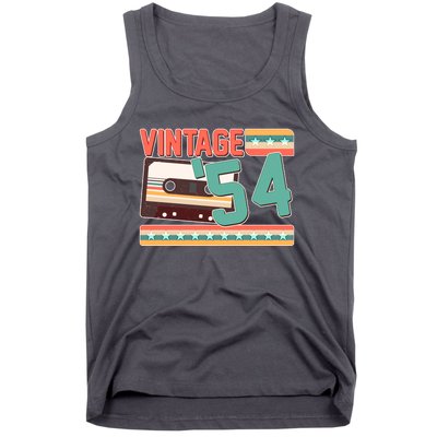 Vintage 1954 70th Birthday Cassette Tape Tank Top