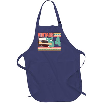 Vintage 1954 70th Birthday Cassette Tape Full-Length Apron With Pockets