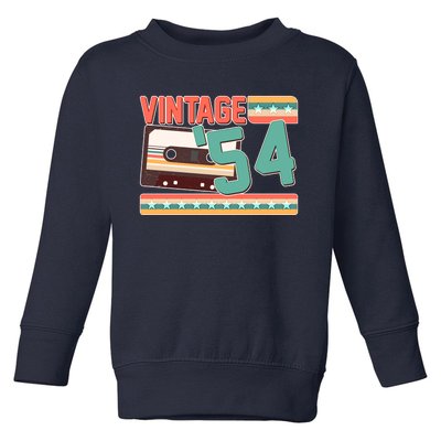 Vintage 1954 70th Birthday Cassette Tape Toddler Sweatshirt