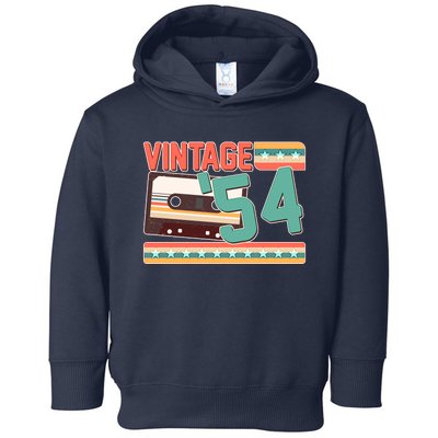 Vintage 1954 70th Birthday Cassette Tape Toddler Hoodie