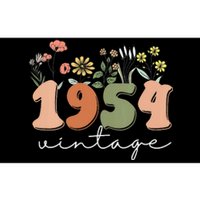 Vintage 1954 70th Birthday Wildflower Bumper Sticker