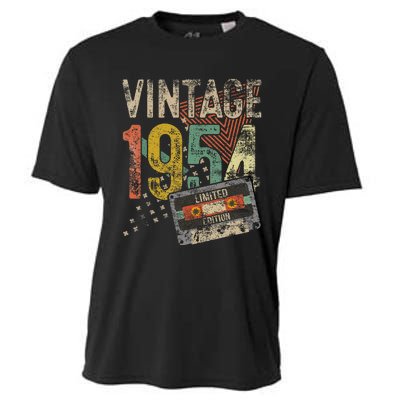 Vintage 1954 70th Birthday Gifts 70 Year Old Cooling Performance Crew T-Shirt