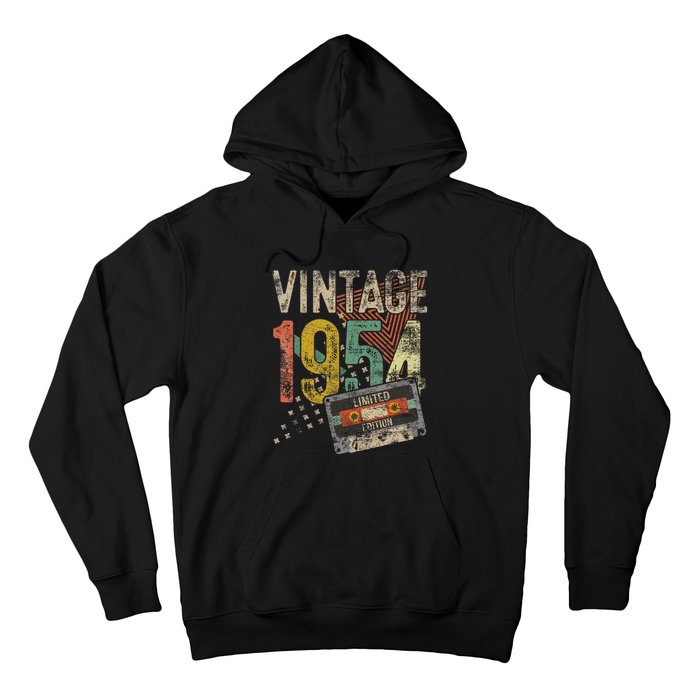 Vintage 1954 70th Birthday Gifts 70 Year Old Hoodie