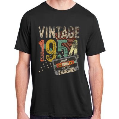 Vintage 1954 70th Birthday Gifts 70 Year Old Adult ChromaSoft Performance T-Shirt