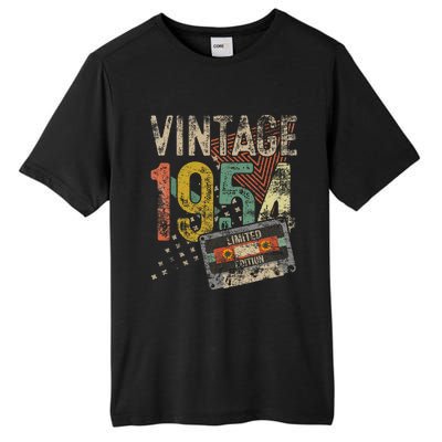 Vintage 1954 70th Birthday Gifts 70 Year Old Tall Fusion ChromaSoft Performance T-Shirt