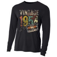 Vintage 1954 70th Birthday Gifts 70 Year Old Cooling Performance Long Sleeve Crew