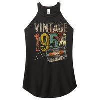 Vintage 1954 70th Birthday Gifts 70 Year Old Women's Perfect Tri Rocker Tank