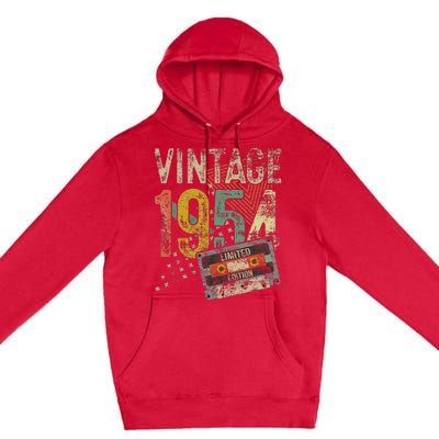 Vintage 1954 70th Birthday Gifts 70 Year Old Premium Pullover Hoodie