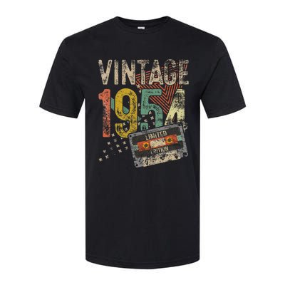 Vintage 1954 70th Birthday Gifts 70 Year Old Softstyle CVC T-Shirt