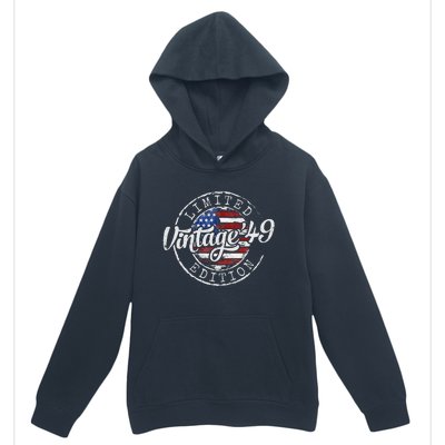 Vintage 1949 75th Birthday Gifts 75 Year Old Urban Pullover Hoodie