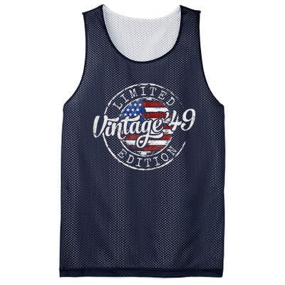 Vintage 1949 75th Birthday Gifts 75 Year Old Mesh Reversible Basketball Jersey Tank