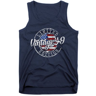 Vintage 1949 75th Birthday Gifts 75 Year Old Tank Top