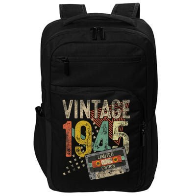 Vintage 1945 80th Birthday 80 Year Old Impact Tech Backpack