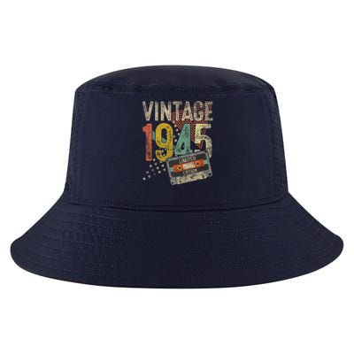 Vintage 1945 80th Birthday 80 Year Old Cool Comfort Performance Bucket Hat