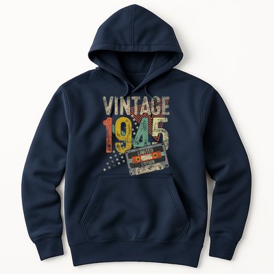 Vintage 1945 80th Birthday 80 Year Old Hoodie