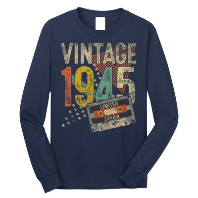 Vintage 1945 80th Birthday 80 Year Old Long Sleeve Shirt