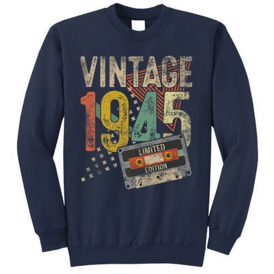 Vintage 1945 80th Birthday 80 Year Old Sweatshirt