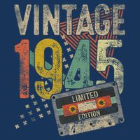 Vintage 1945 80th Birthday 80 Year Old Bucket Hat