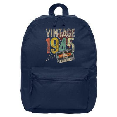 Vintage 1945 80th Birthday 80 Year Old 16 in Basic Backpack