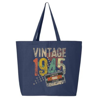 Vintage 1945 80th Birthday 80 Year Old 25L Jumbo Tote