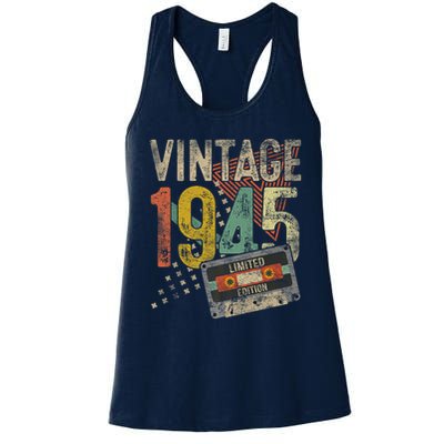 Vintage 1945 80th Birthday 80 Year Old Womens Tank Top