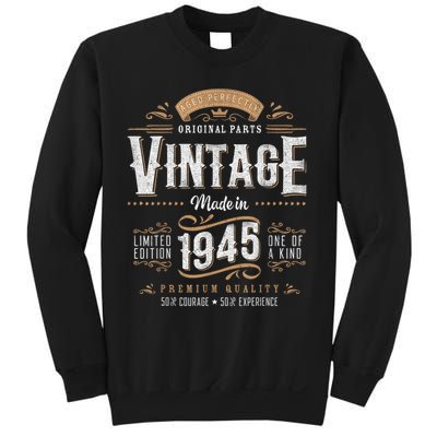 Vintage 1945 80th Birthday 80 Year Old Sweatshirt