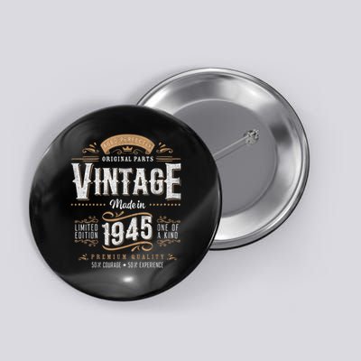 Vintage 1945 80th Birthday 80 Year Old Button
