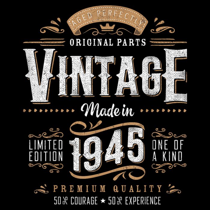 Vintage 1945 80th Birthday 80 Year Old Button
