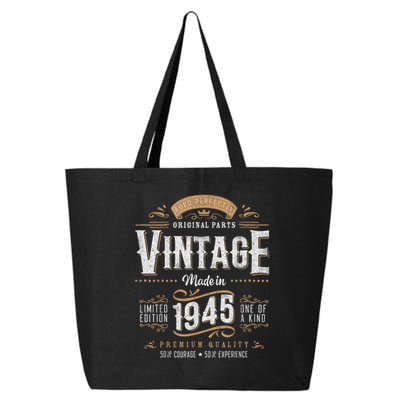 Vintage 1945 80th Birthday 80 Year Old 25L Jumbo Tote