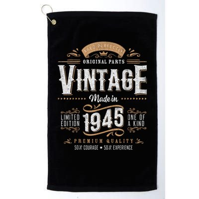 Vintage 1945 80th Birthday 80 Year Old Golf Towel