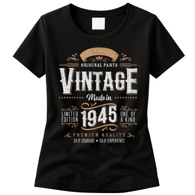 Vintage 1945 80th Birthday 80 Year Old Womens T-Shirt