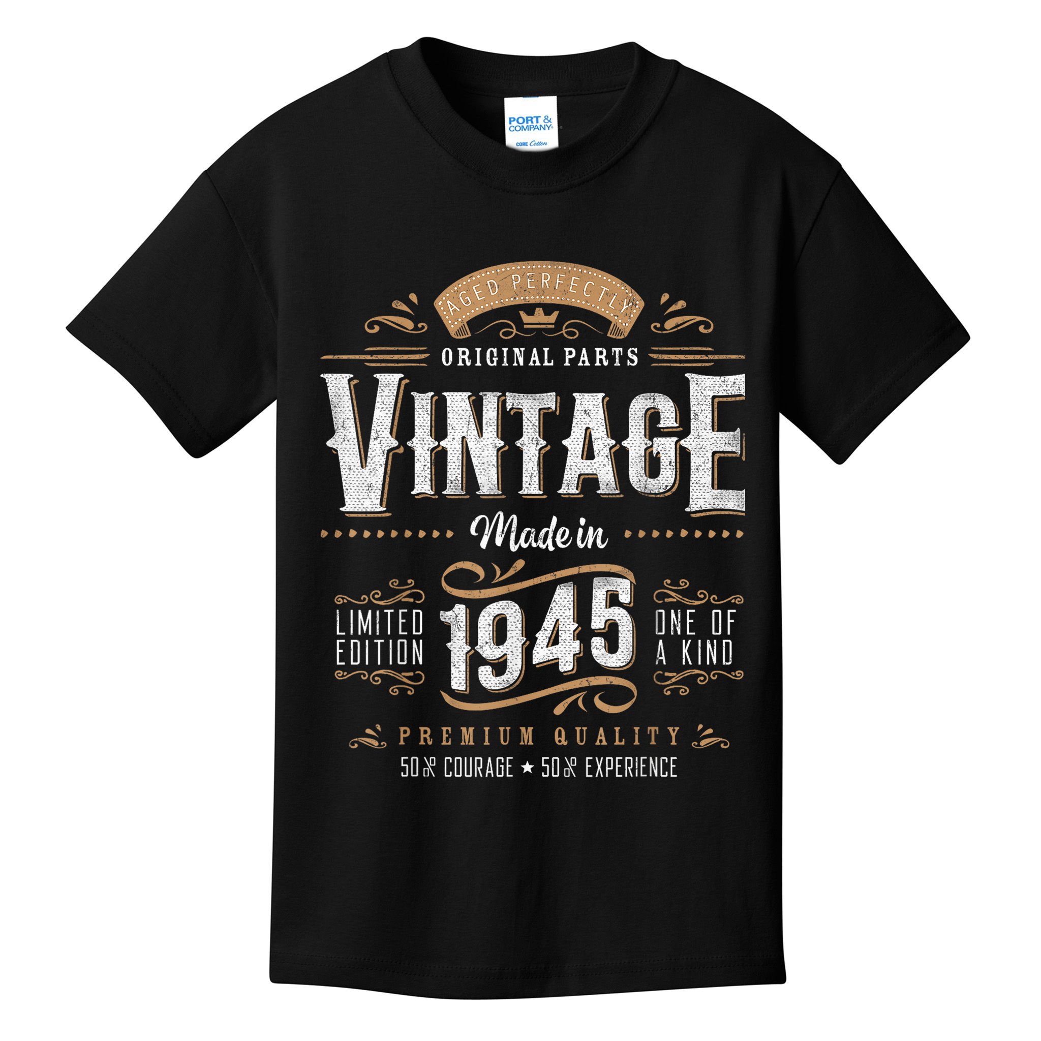 Vintage 1945 80th Birthday 80 Year Old Kids T-Shirt