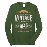 Vintage 1945 80th Birthday 80 Year Old Long Sleeve Shirt