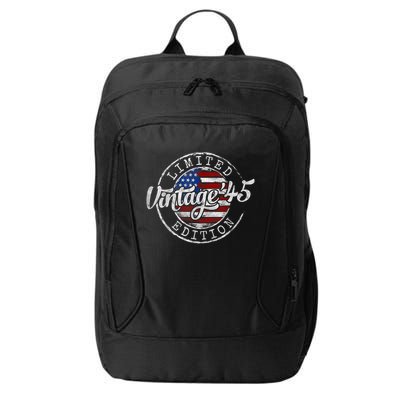 Vintage 1945 80th Birthday 80 Year Old City Backpack