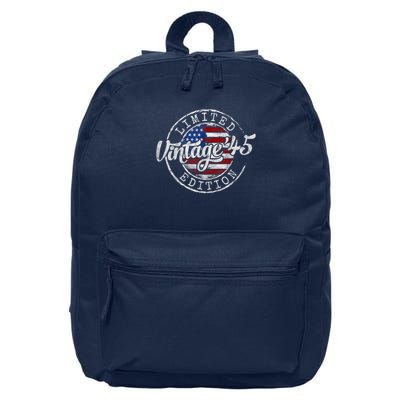 Vintage 1945 80th Birthday 80 Year Old 16 in Basic Backpack