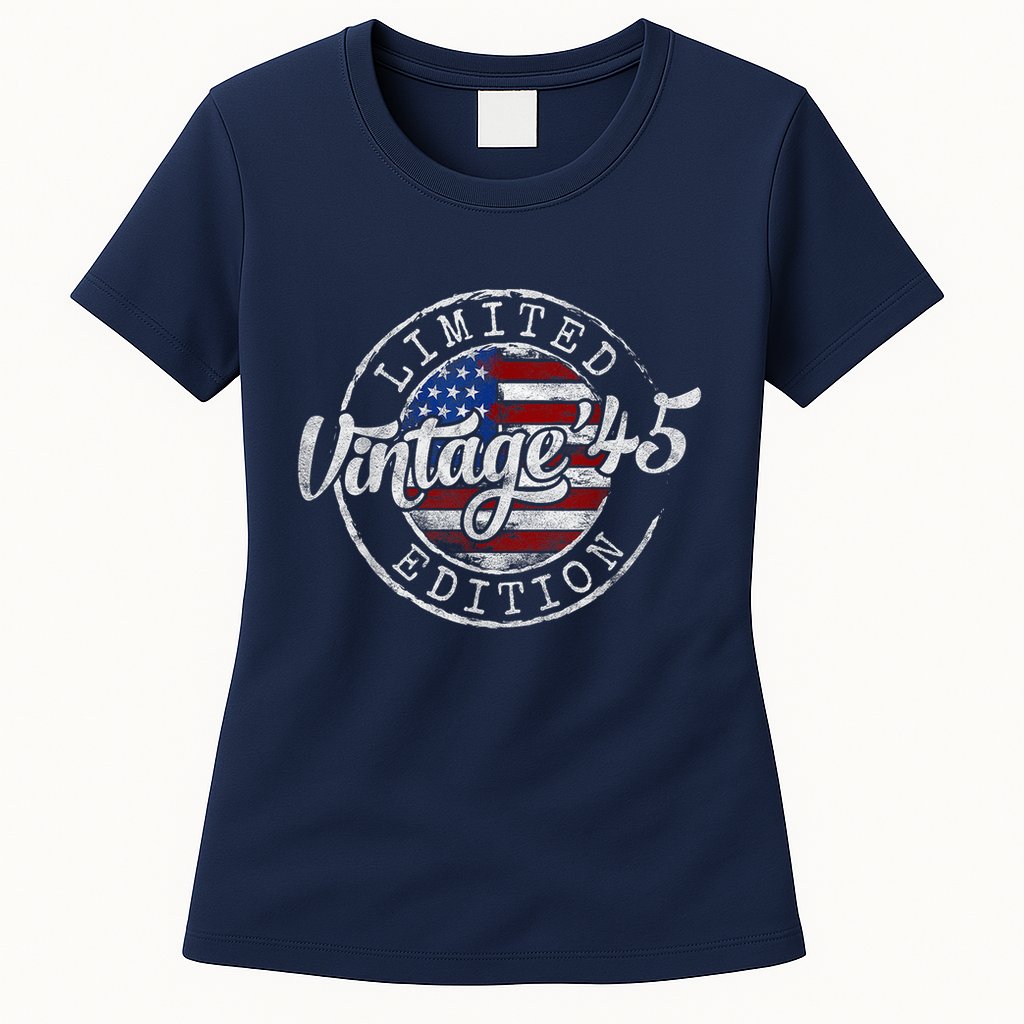 Vintage 1945 80th Birthday 80 Year Old Womens T-Shirt