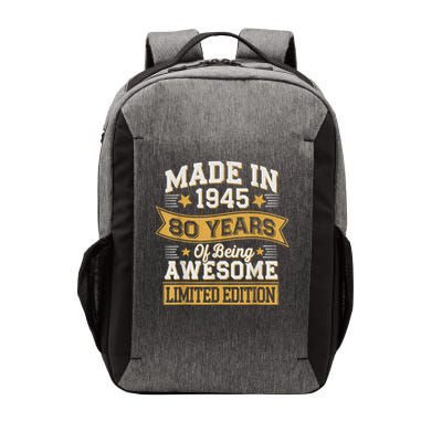 Vintage 1945 80th Birthday 80 Year Old Vector Backpack