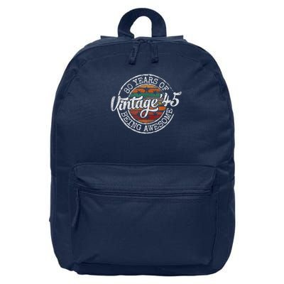 Vintage 1945 80th Birthday 80 Year Old 16 in Basic Backpack