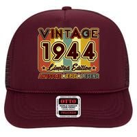 Vintage 1944 80th Birthday Limited Edition Awesome Epic Legend High Crown Mesh Back Trucker Hat