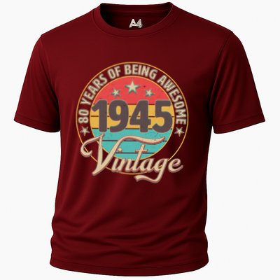 Vintage 1945 80 Years Of Being Awesome Performance Shirt
