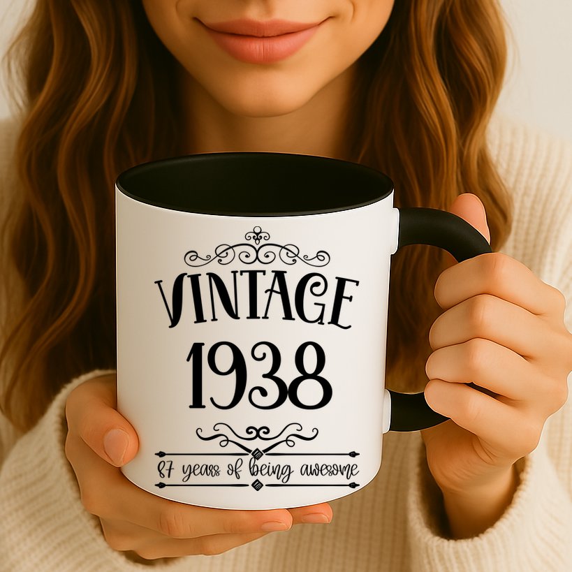 Vintage 1938 87 Years Of Being Awesome 87th Birthday Mug