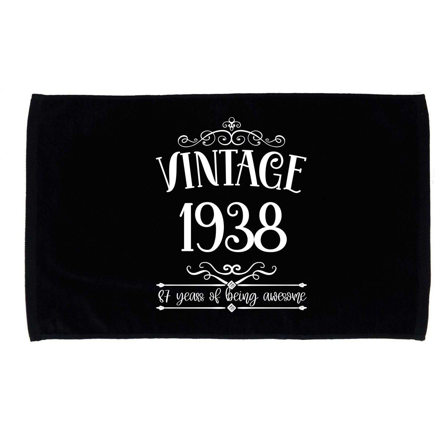 Vintage 1938 87 Years Of Being Awesome 87th Birthday Microfiber Hand Towel
