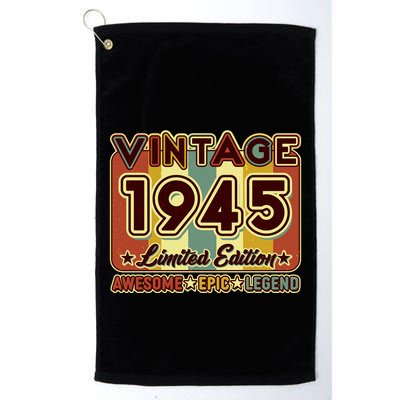 Vintage 1945 80th Birthday Limited Edition Awesome Epic Legend Golf Towel