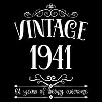 Vintage 1941 84 Years Of Being Awesome 84th Birthday Backpack