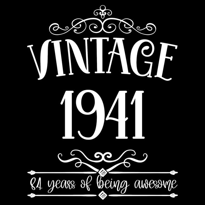Vintage 1941 84 Years Of Being Awesome 84th Birthday Backpack