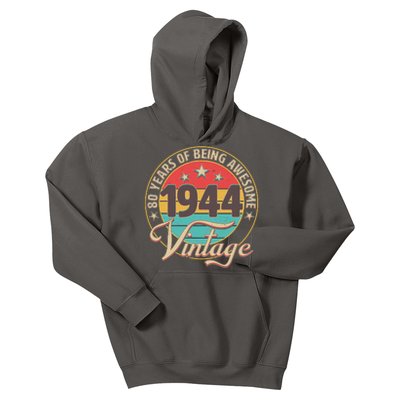 Vintage 1944 80 Years Of Being Awesome Kids Hoodie