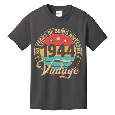 Vintage 1944 80 Years Of Being Awesome Kids T-Shirt