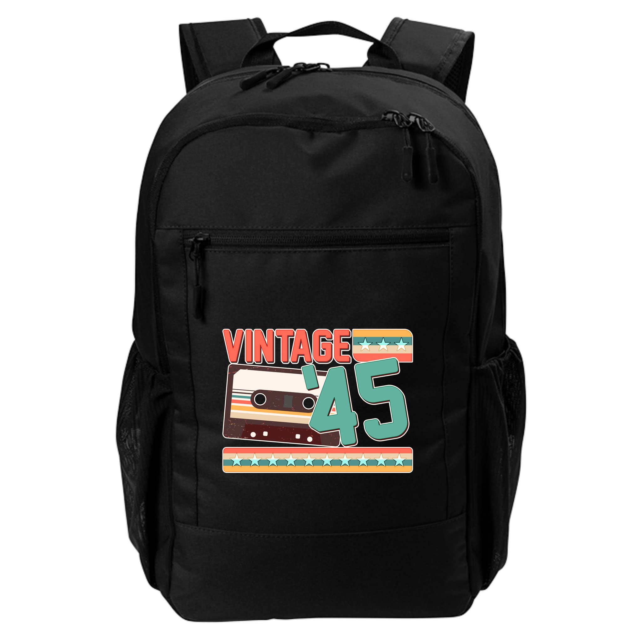 Vintage 1945 80th Birthday Cassette Tape Backpack